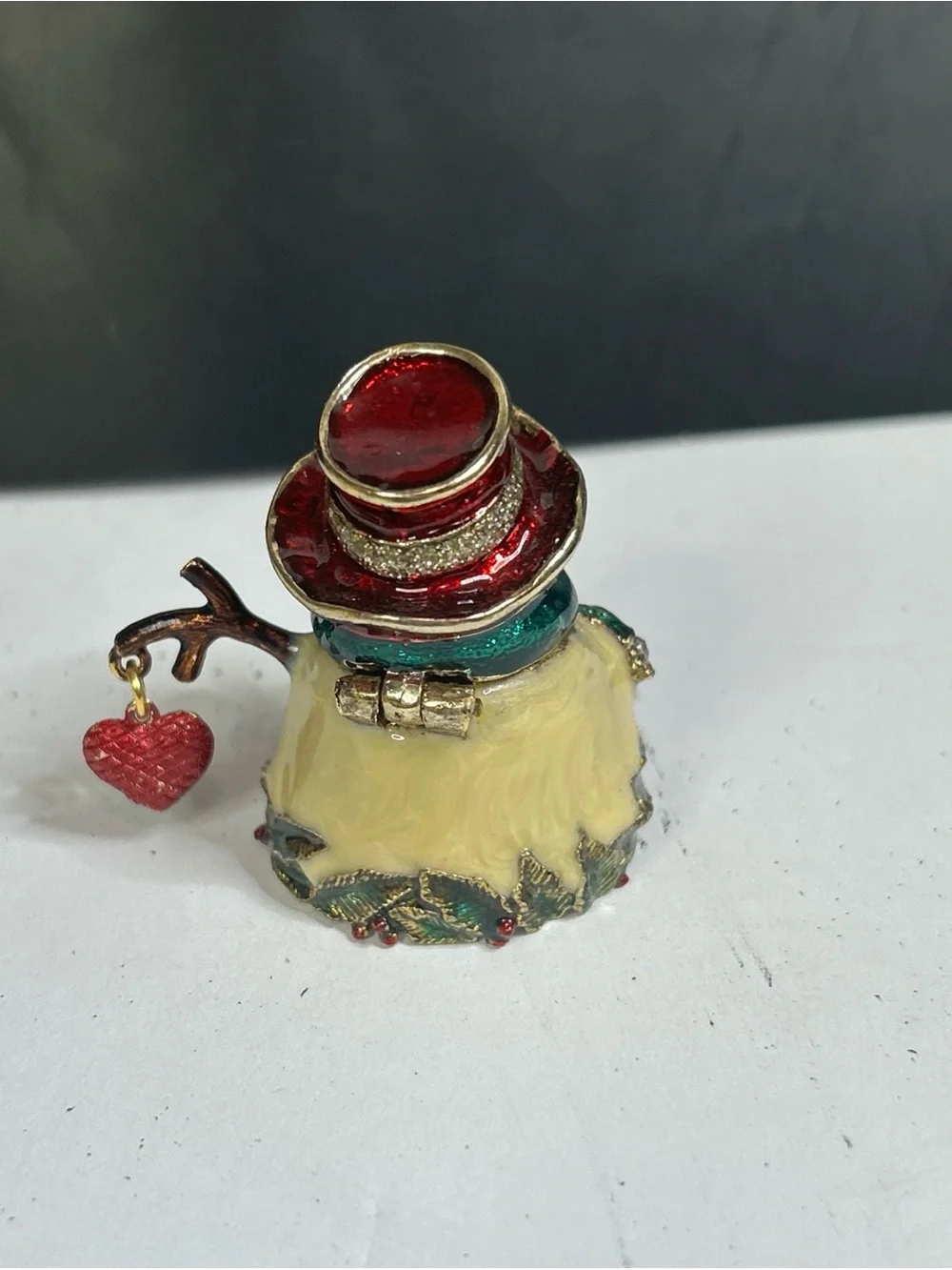 Monet snowman trinket